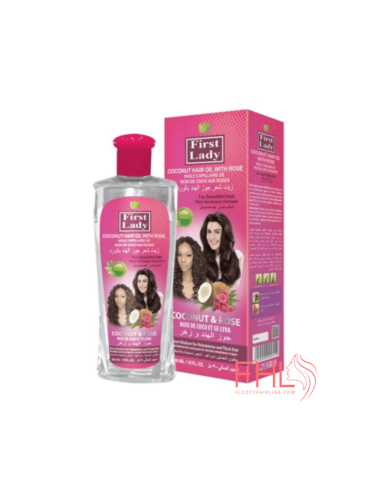 First Lady Huile Capillaire de Noix Coco aux Roses First Lady Huile Capillaire de Noix Coco aux Roses